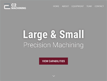 Tablet Screenshot of c2machining.com